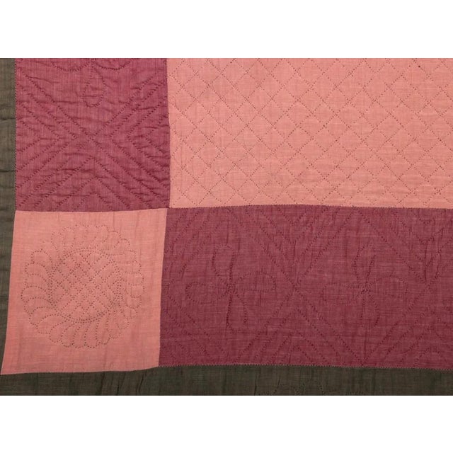Textile Antique Amish Dimond Quilt with Ex-Museum Provenance For Sale - Image 7 of 10