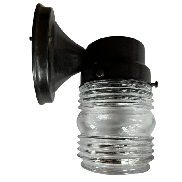 American Set of 3 Jelly Jat Sconces, Circa 1930 For Sale - Image 3 of 7