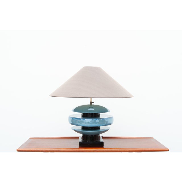 1980s Large Ceramic Shanghai Lamp by François Chataîn, 1980s For Sale - Image 5 of 5