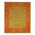 Bright Green Antique Square Turkish Oushak Rug - 12' x 12'6" For Sale