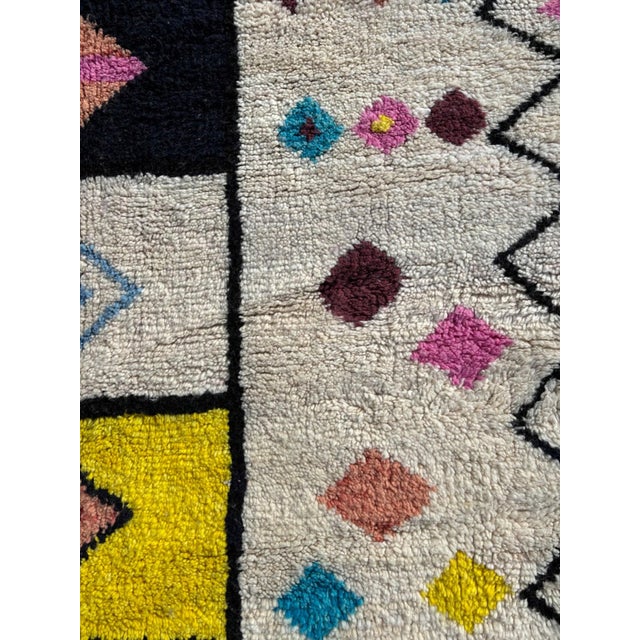 2020s Stunning Moroccan Colorful Berber Rug For Sale - Image 5 of 10