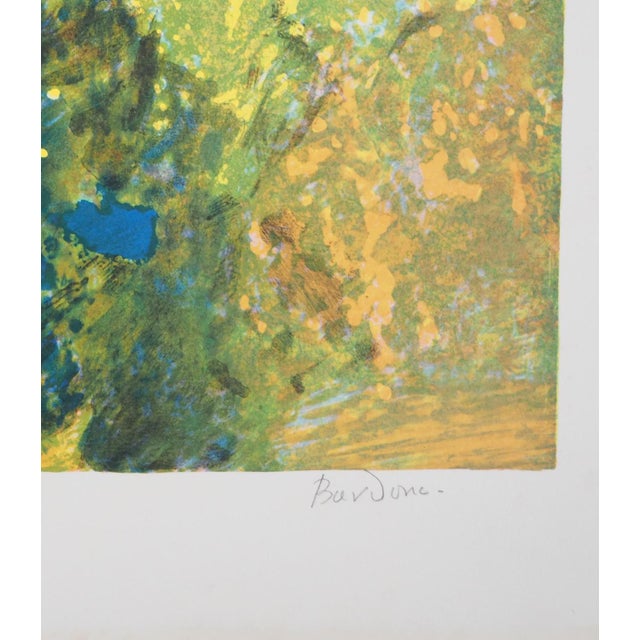 Modern Guy Bardone, in the Shade of the Great Pine, Lithograph For Sale - Image 3 of 4