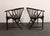 1950s Vintage Pair Swedish Ebonized Beechwood Sunfeather Lounge Chairs by Sonna Rosen For Sale - Image 5 of 18