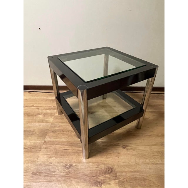 Modern Coffee Table with Glass Shelves, 1970s For Sale - Image 14 of 16
