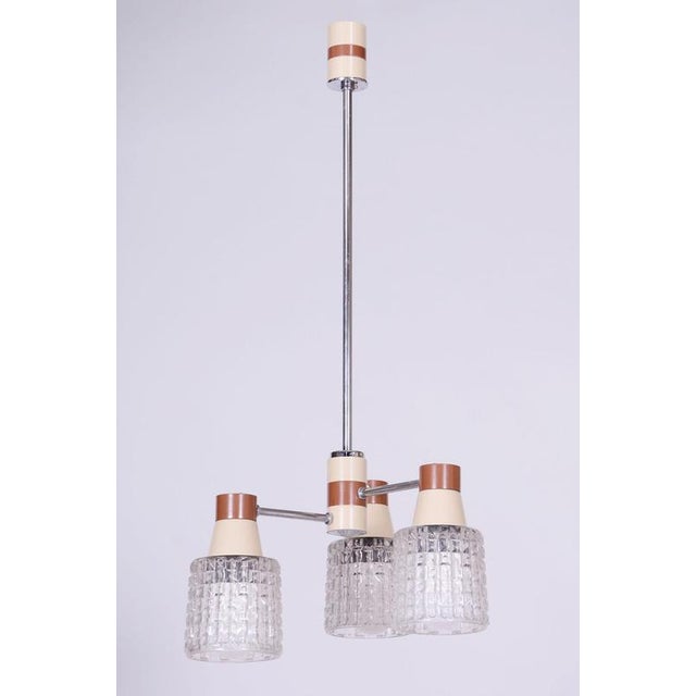 Maker: Drukov This stylish and highly elegant chandelier, originating from the 1970s from Czechoslovak production by the...