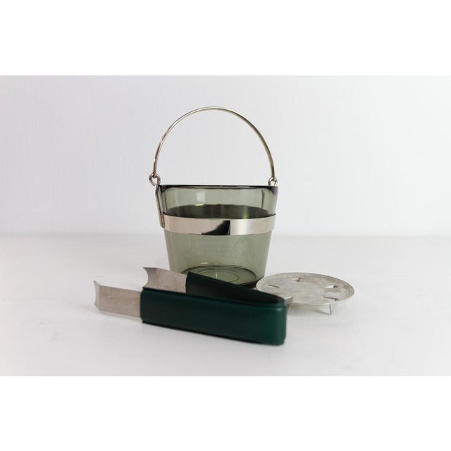 Glass Swedish Glass Ice Bucket by Sven Palmqvist for Orrefors, 1960s. For Sale - Image 7 of 17