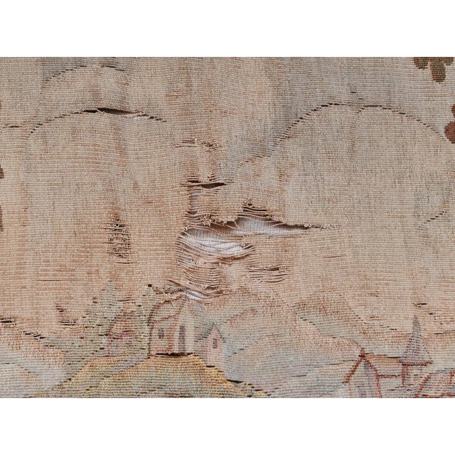 Textile 19th Century Deer Hunt Wall Tapestry For Sale - Image 7 of 10