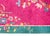 A wonderful early 20th century Chinese Art Deco rug with a fuchsia field surrounded by a wide turquoise border, and all...