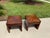 Mid-Century Modern 1970s Lane Altavista Solid Walnut Checkered Small Side Tables: A Pair For Sale - Image 3 of 11