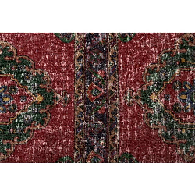 Textile 1960s Vintage Turkish Oushak Extra Long and Narrow Runner With Mid Century Modern Style 2'8'' X 23'11'' For Sale - Image 7 of 13
