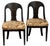 1910s Antique Biedermeier Wood Chairs, Pair For Sale - Image 5 of 8