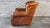 Restoration Hardware Churchill Cigar Leather Luxe Writer's Chair and Ottoman For Sale - Image 12 of 18