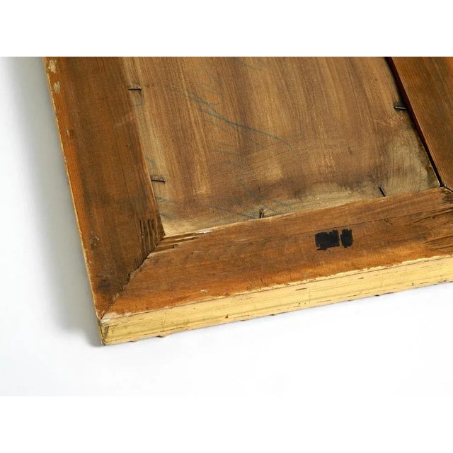 Mid-Century Italian Gold-Plated Wooden Frame Wall Mirror For Sale - Image 17 of 18