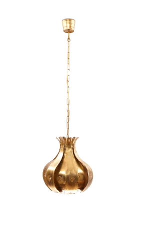 Brass Pendant Lamp by Svend Aage Holm Sørensen for Holm Sørensen & Co, 1960s