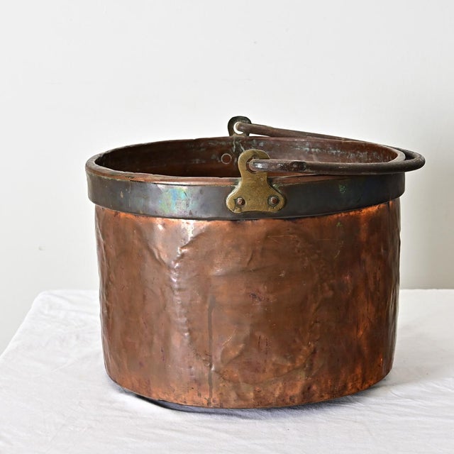Brass French 19th Century Heavy Copper Cooking Pot For Sale - Image 8 of 8