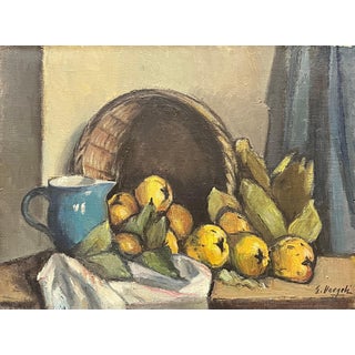 Ernest Voegeli, Still Life with Quinces, Oil on Canvas For Sale