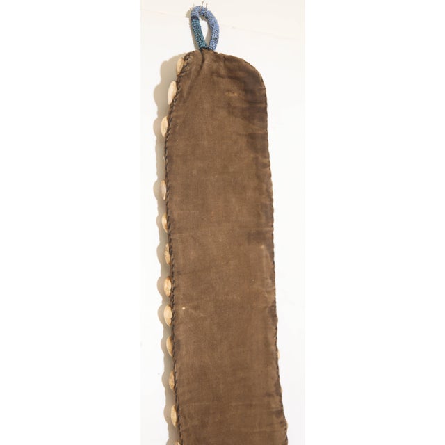 African Yoruba Diviner's Red Beaded Sash Panel 1950 For Sale - Image 12 of 12