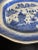 Antique Chinese Export Blue Canton Platter For Sale - Image 4 of 10