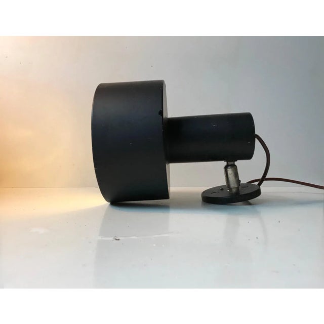 1970s Danish Minimalist Black Sconce from Louis Poulsen, 1970s For Sale - Image 5 of 8