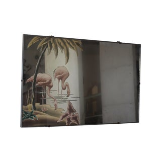 Original C. 40s Turner Flamingo Decorative Mirror For Sale