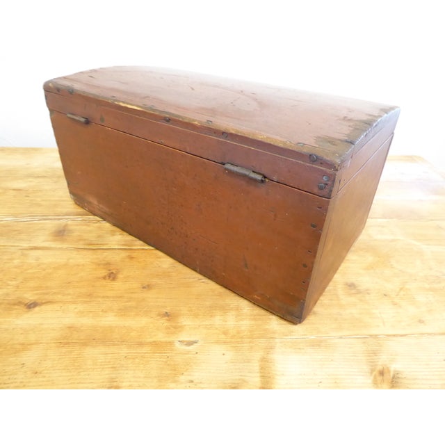 Antique American Small Painted Document Box For Sale - Image 4 of 5