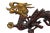 Chinoiserie Chinoiserie Brick Red Brass Dragon Wall Hooks Fixture For Sale - Image 3 of 5