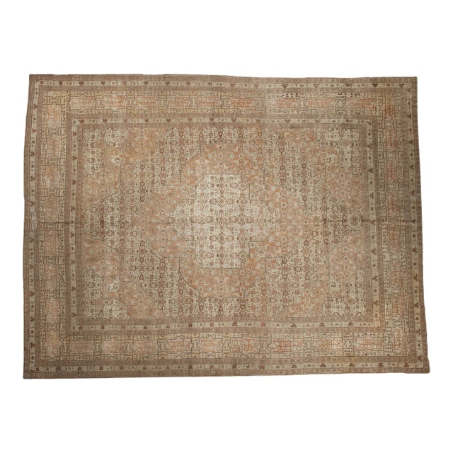 Antique Fine Tabriz Carpet - 9'4" X 12' For Sale