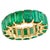 Modern Natural 12 Ct High Quality Zambian Emerald Cut Emerald Eternity Band/ Ring 14 Kg For Sale - Image 3 of 8