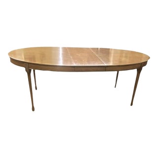 Romweber Invicta Burlwood 84" Oval Dining Table - Mid Century Modern For Sale