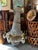 Metal Vintage Extra Large Gold and Crystal Deer Head 18-Light Chandelier For Sale - Image 7 of 12