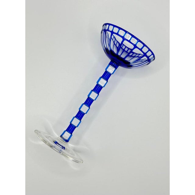 Blue Sweet Wine Glass by Otto Prutscher for Meyrs Neffe, 1908 For Sale - Image 4 of 10