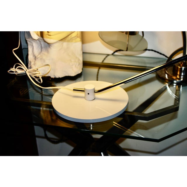 White Pentarkus Desk Lamp by Rico and Rose Marie Baltensweiler, 1965 For Sale - Image 8 of 10