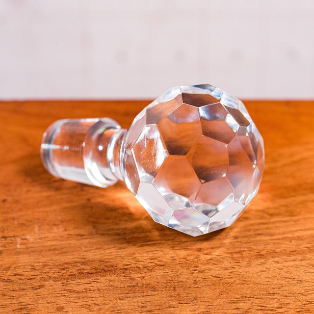 Vintage Full Bodied Wine Decanter, English, Cut Glass, Hallmarked Silver, Rioja For Sale - Image 11 of 11