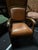 Animal Skin Vintage Bridge Chair in Leather, 1930s For Sale - Image 7 of 8