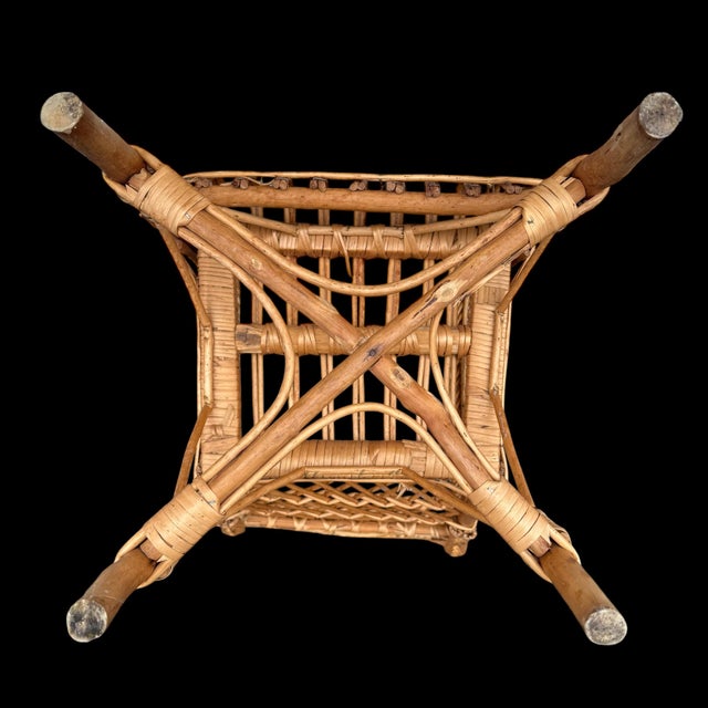 Children's Rattan Armchair, 1950s For Sale - Image 11 of 13