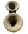 This impressive pair of cast stone garden urns is executed in the grand Italian Renaissance manner, each raised on a...