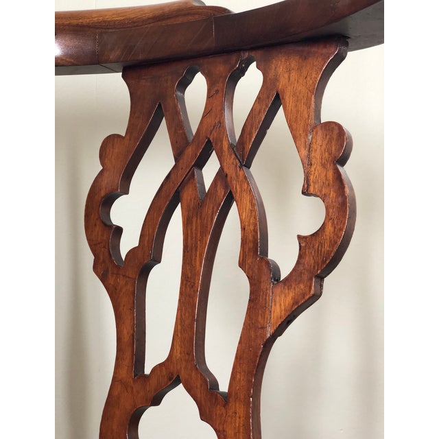 Victorian Antique Victorian Mahogany Corner Chair With Brass Casters, Late 19th Century For Sale - Image 3 of 11