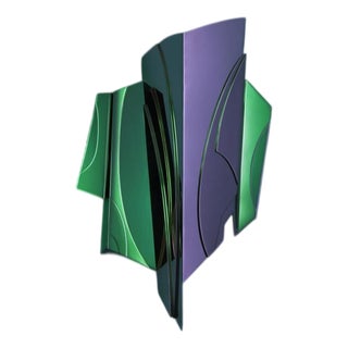 Geometric Cross Bitume 01 Wall Lamp by Jennifer Midoz For Sale