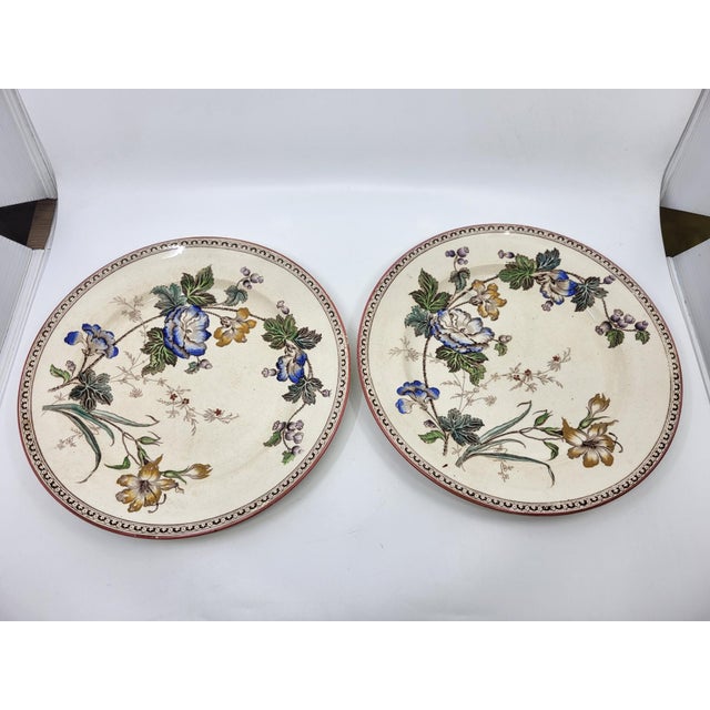 Antique Victorian Plates by Brownfield & Sons, 1880, Set of 8 For Sale - Image 12 of 17