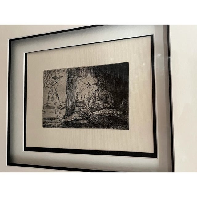 Baroque 1990s Rembrandt Van Rijin, "The Golf Player", 1654 Etching For Sale - Image 3 of 10