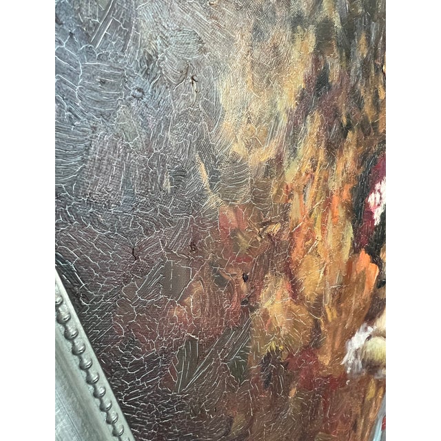 1990s Ballerina Dancers Degas Style Original Oil Painting, Framed For Sale - Image 15 of 17