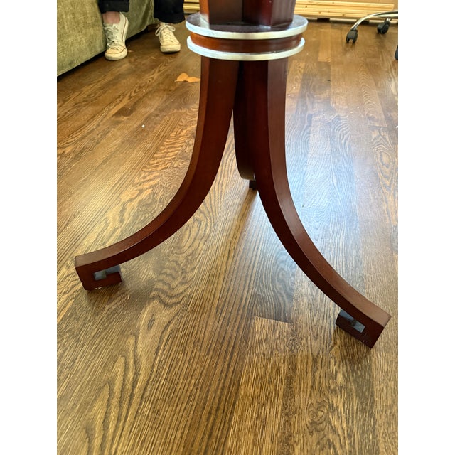 Late 20th Century Vintage Pedestal Table by Bolier and Company For Sale - Image 5 of 8