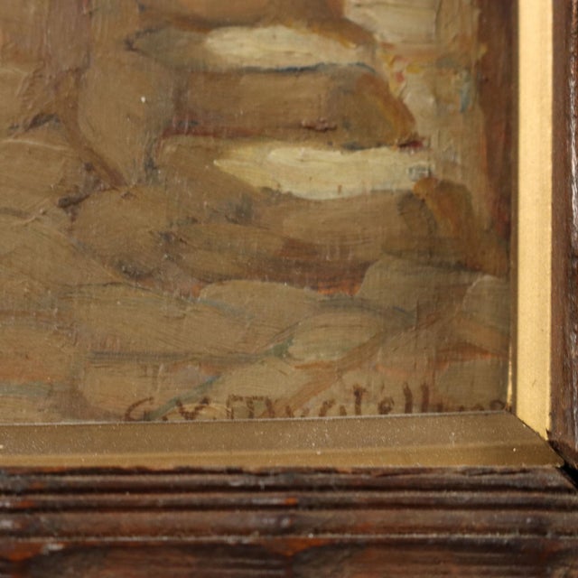 Giulio Vito Musitelli, Landscape Composition, Oil Painting on Panel, Framed For Sale - Image 5 of 10