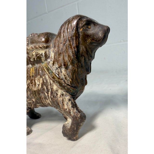 Antique Early 1900's Cast Iron St Bernard Dog Pack Still Coin Bank a.c. Williams For Sale In New York - Image 6 of 10