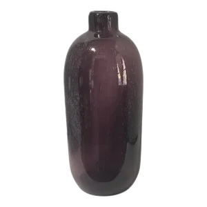 Vintage Purple Art Glass Hand-Blown Controlled Bubble Vase