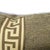 Tan and Black Textured Chenille With Brown and Cream Greek Key Trim Pillow Cover - 20" X 20" Solid Textured Chenille Cushion Cover For Sale In Portland, OR - Image 6 of 7