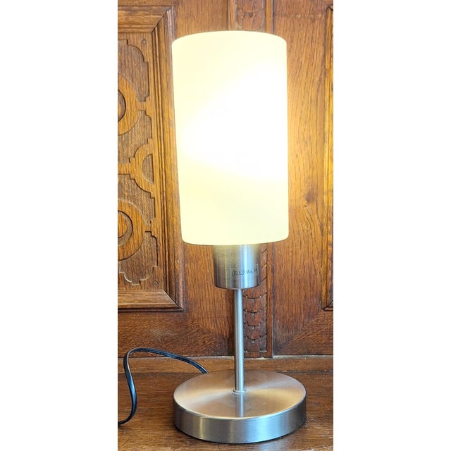 Silver Vintage Table Lamp with Sensor Switching from Briloner-Leuchten, 2018 For Sale - Image 8 of 8