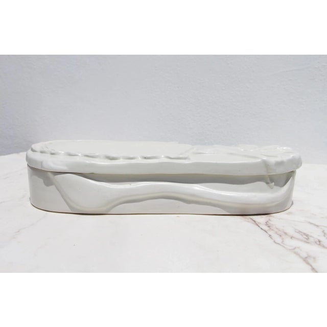 Contemporary Cuttlefish Large Earthenware Box, Portuguese Design Project For Sale - Image 4 of 13