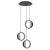 Metal Triple Mondo Pendant Lamps by Antonio Facco, Set of 3 For Sale - Image 7 of 7