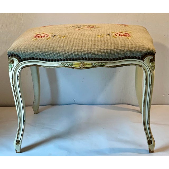 Vintage French Provincial Needlework Bench For Sale - Image 12 of 12